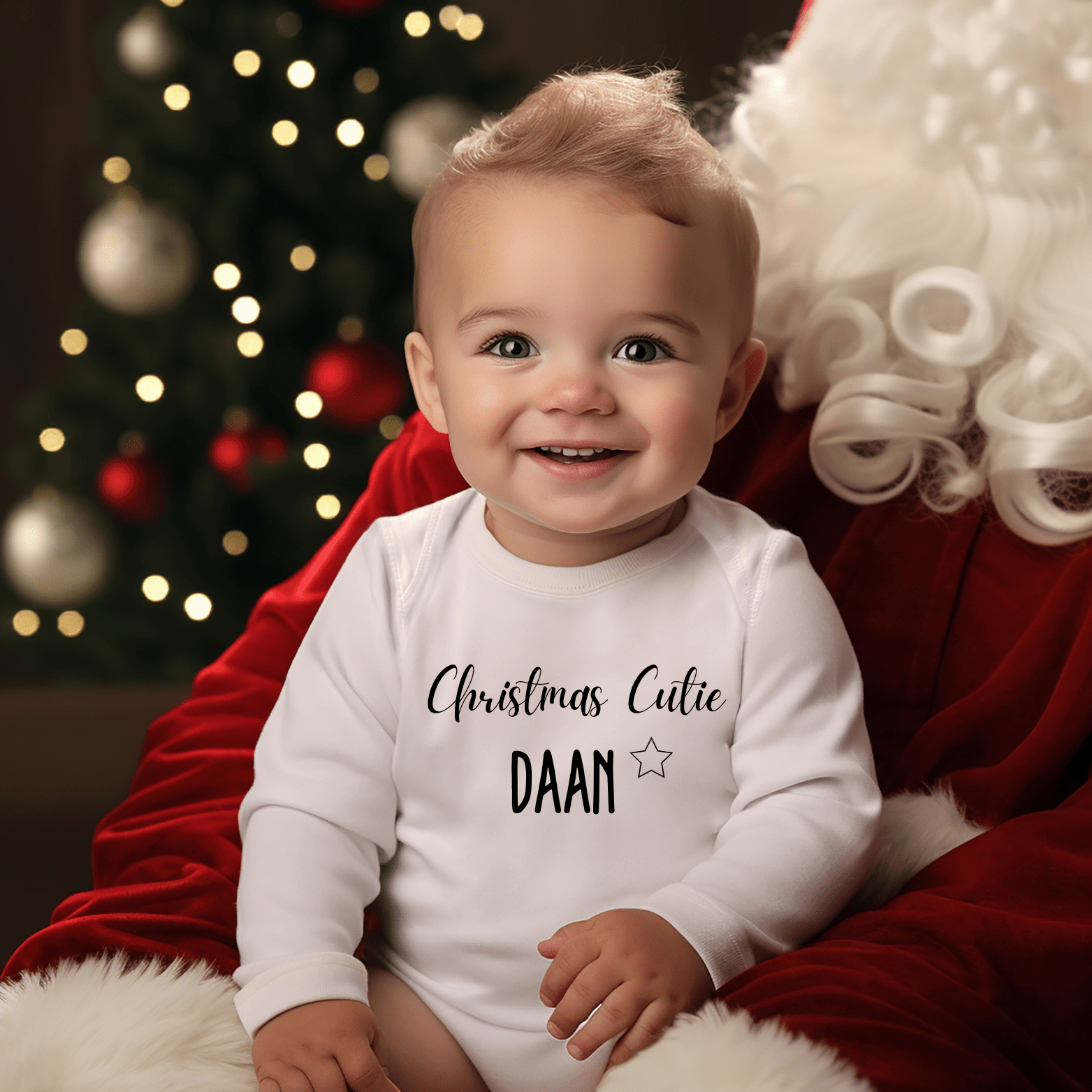 Liefpersoonlijk.nl | Romper | Christmas Cutie + Naam