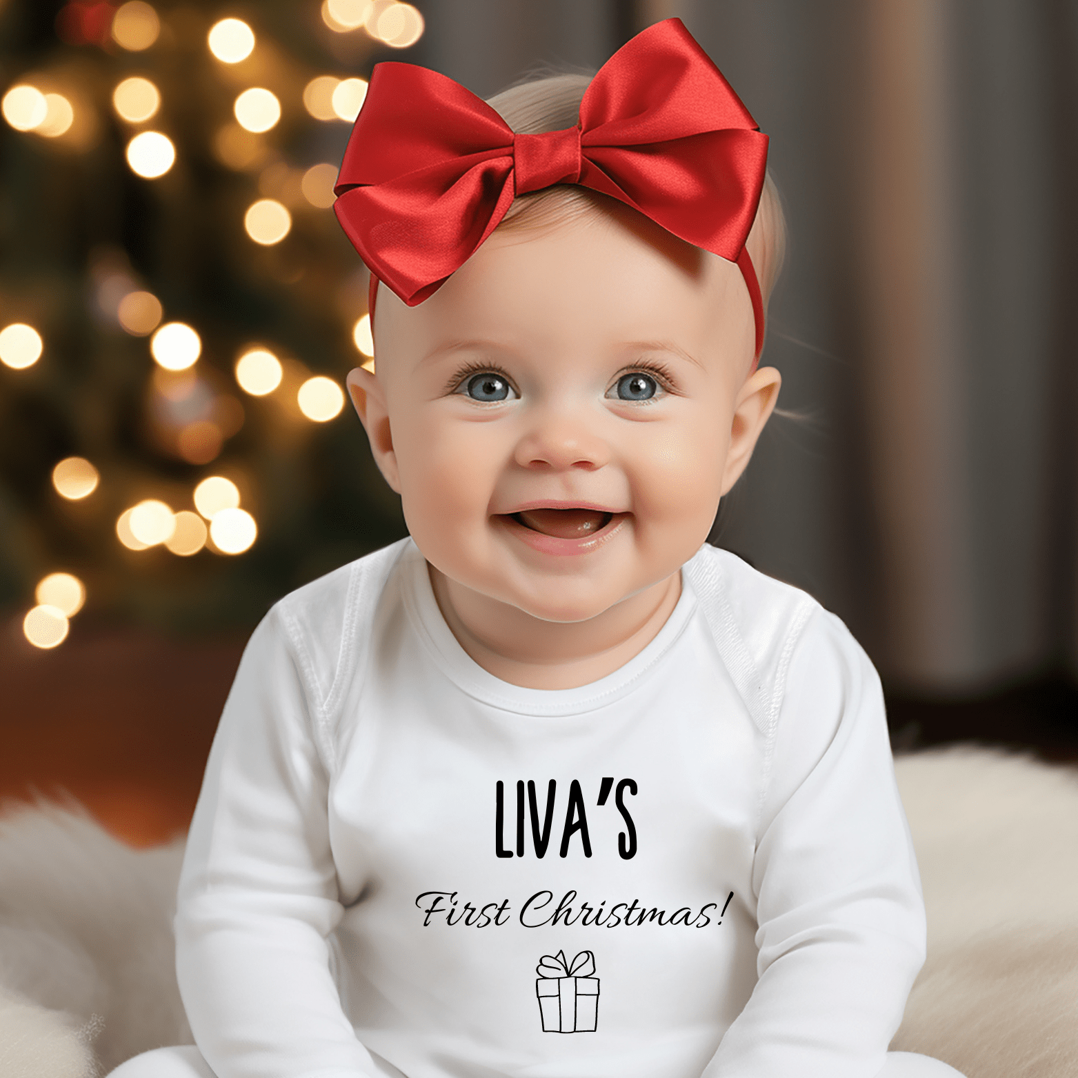 Liefpersoonlijk.nl | Romper | My first Christmas + Naam